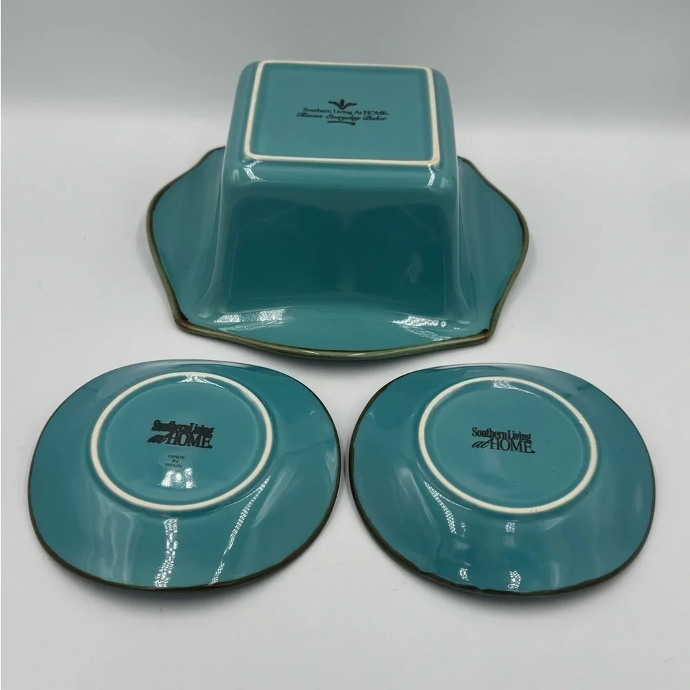 Southern Living at Home Tuscan Toscana Everyday Teal 3 pc Set
